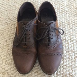 Born brown leather oxfords